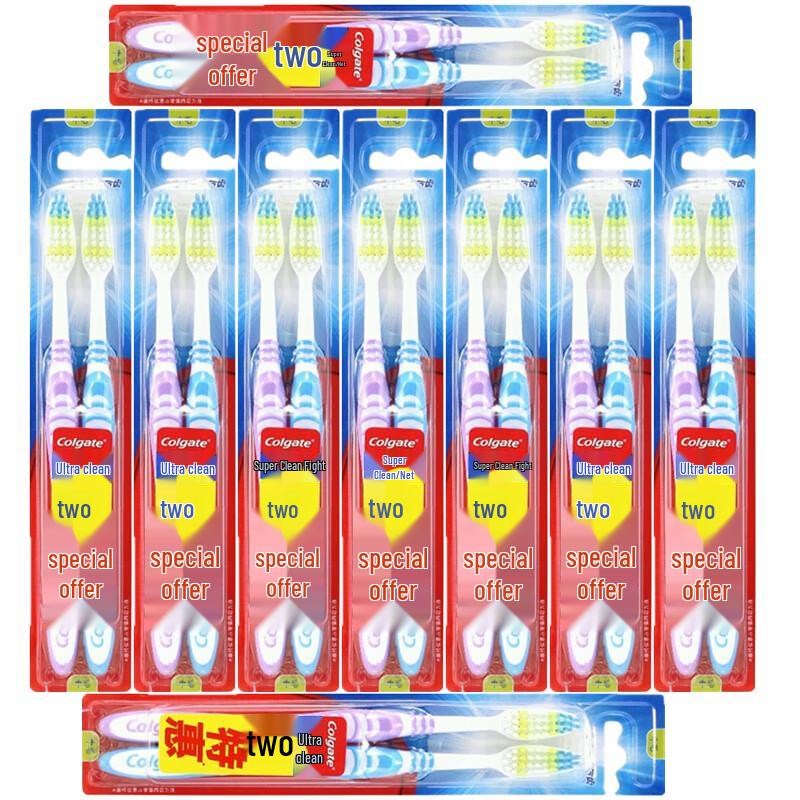 Зубная щетка Colgate Super Clean Deep для межзубных промежутков, упаковка 18 шт. blue