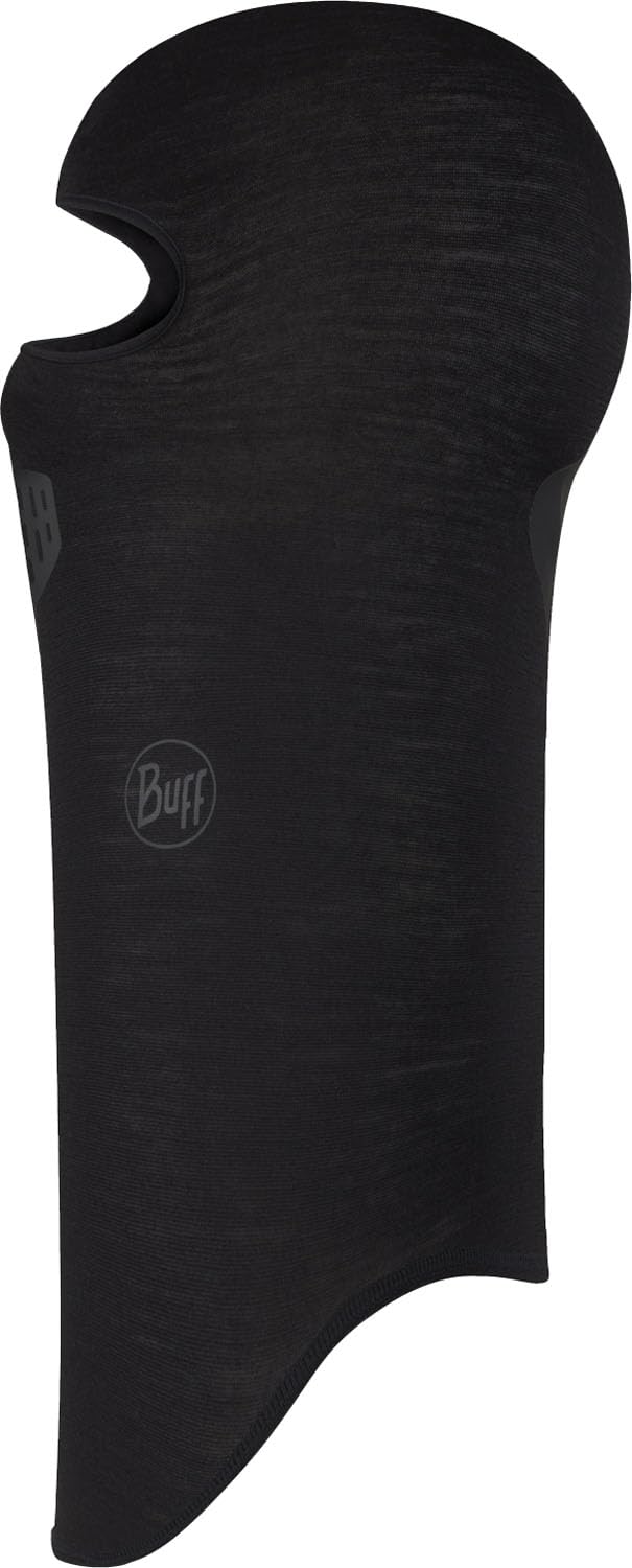 Балаклава Buff Merino Легкая, Многофункциональный Головной Убор, Защита Шеи и Лица, 416667, Однотонный Черный, Один Размер black Omi Japan Products
