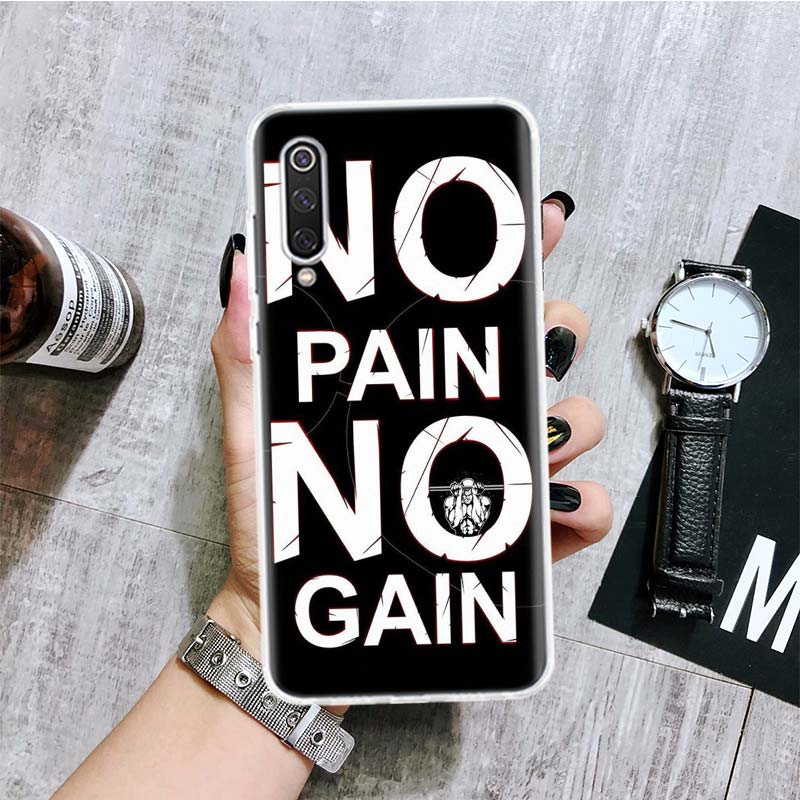 Чехол для телефона для бодибилдинга, тренажерного зала и фитнеса для Xiaomi Redmi Note 10 9 8 11 Pro 11T 11S 10S 9S 9A 9C 9T 8T 8A 7 7A 5 с художественным рисунком Redmi Note 10(10S) black mart18