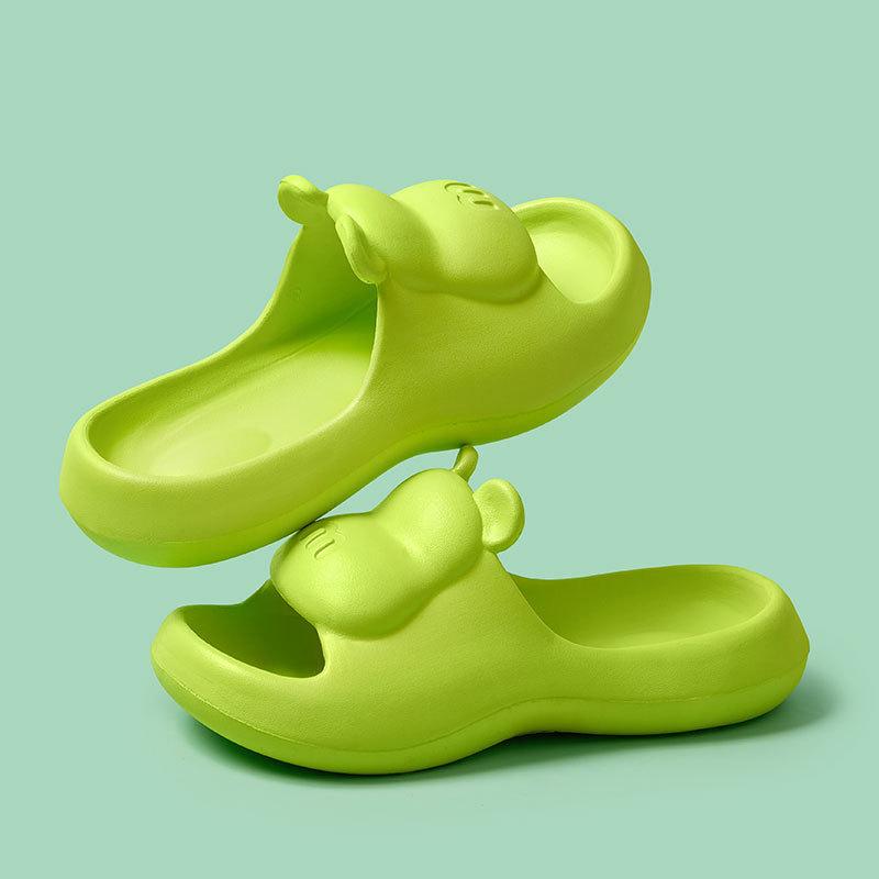 Новые женские тапочки 2024 года на плоской подошве Eva Indoor Slide House Slides Дешевые женские тапочки в наличии 36-37 зелёный Everyday essentials