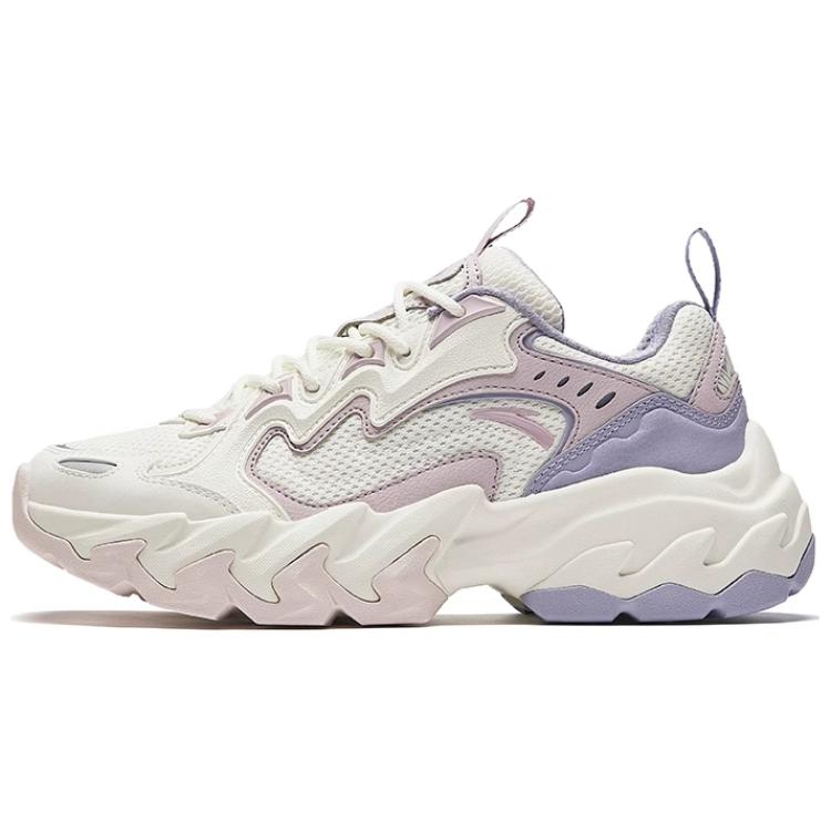 Anta Panshi Trendy Comfortable Non-Slip Wear-Resistant Low-Top Casual Shoes Women sneaker White Pink Purple 122448865-1 36 white