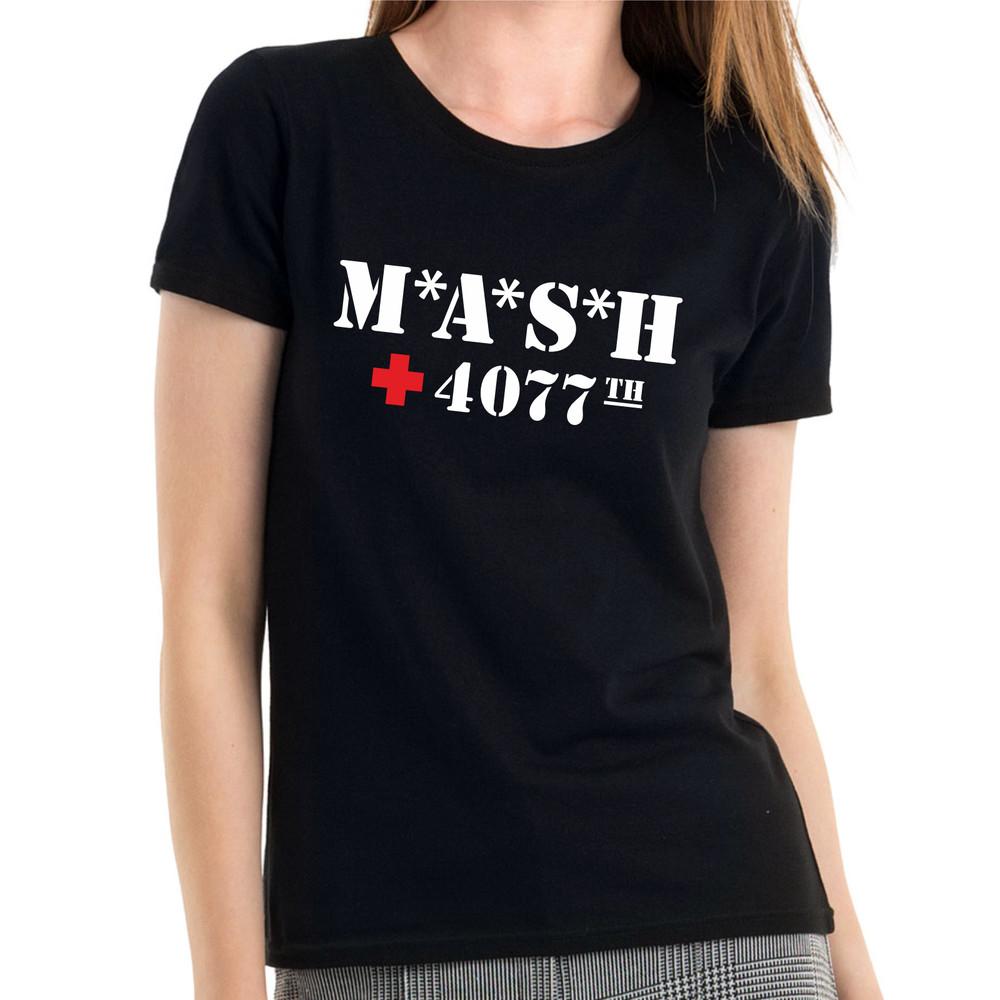 Фан-футболка M*A*S*H 4077-го Армии США Фан-футболка Ретро Женская Девичья Футболка M beige FutureDesign