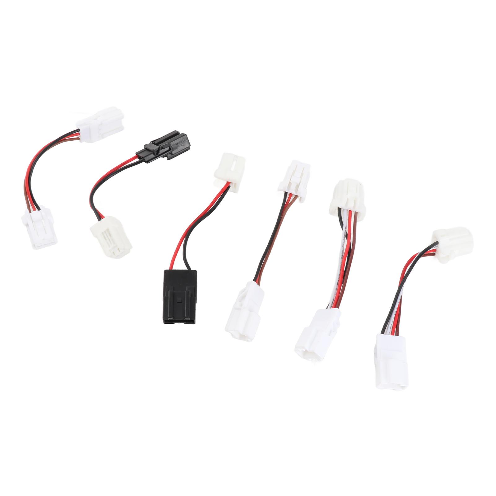 6 шт. Жгут-адаптер заднего фонаря Высокопроизводительный Plug and Play для 240SX PnP S13 Kouki 1989–1993 white Koogeelife