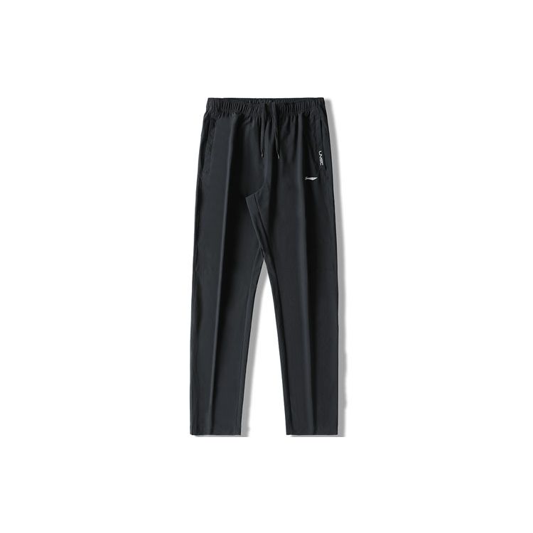 Li Ning Football Series однотонные легкие дышащие эластичные трикотажные спортивные брюки мужские брюки черного цвета AYKS473-1 XXXL black Li-Ning
