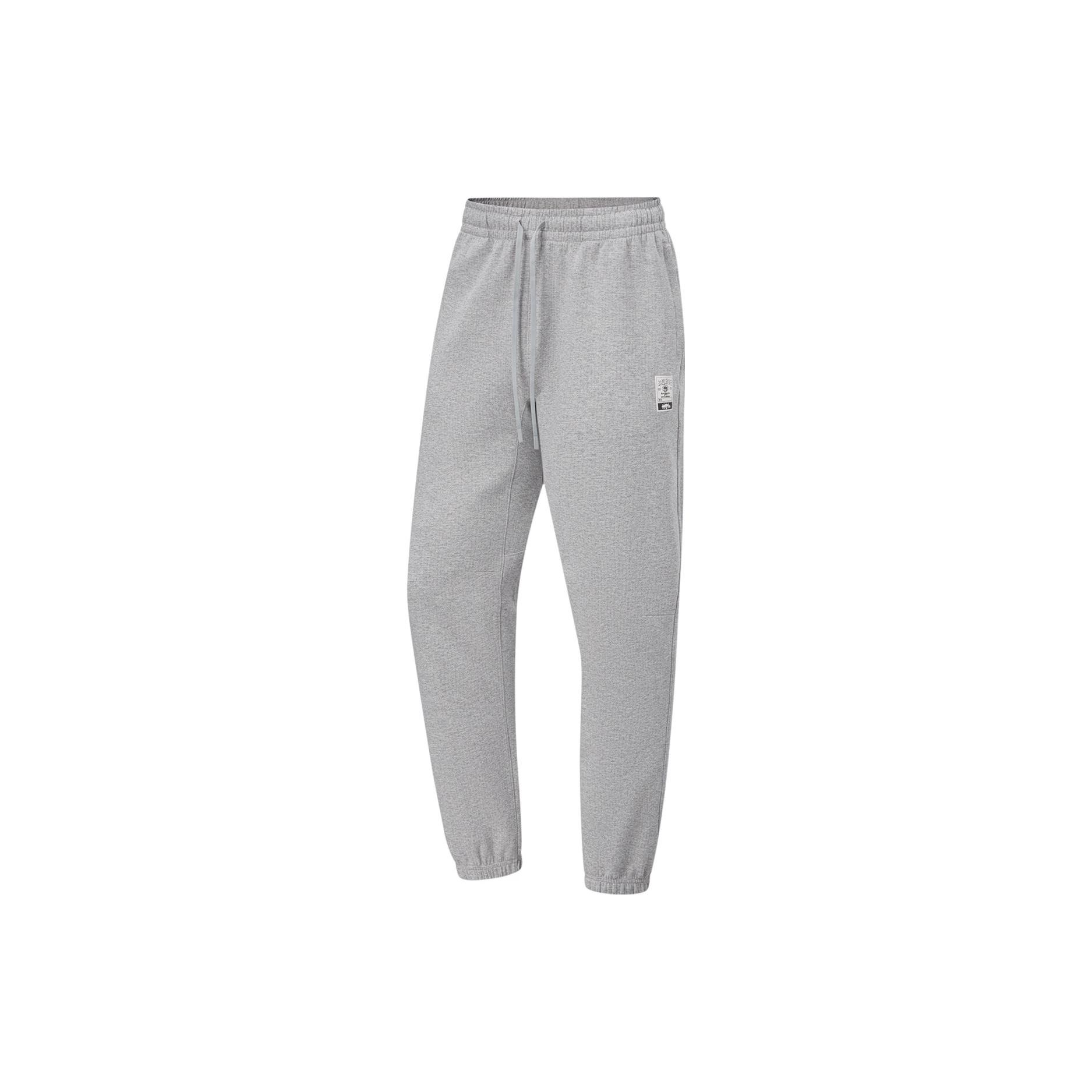 Штаны мужские спортивные Li Ning Badfive однотонные быстросохнущие трикотажные светло-серые AKLT887-1 XL gray Li-Ning