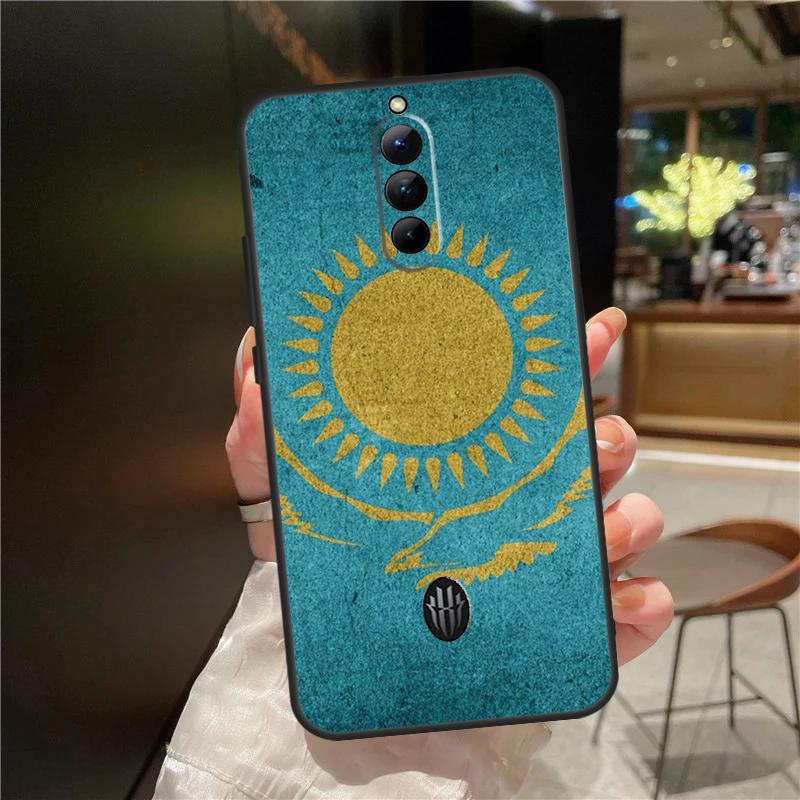 Чехол с флагом Казахстана для ZTE Nubia Red Magic 8S 8 9 Pro Plus Red Magic 6 7 Pro 6S 7S Pro 5G 5S 6R Funda Red Magic 9 Pro blue mart139