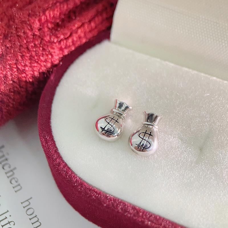 Серьги-мешки Niche Light Luxury High-end red Original jewelry design
