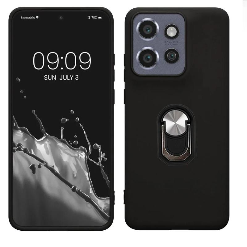 Подходит для чехла для телефона Motorola Edge 60 Pro, подставка чёрный HXS