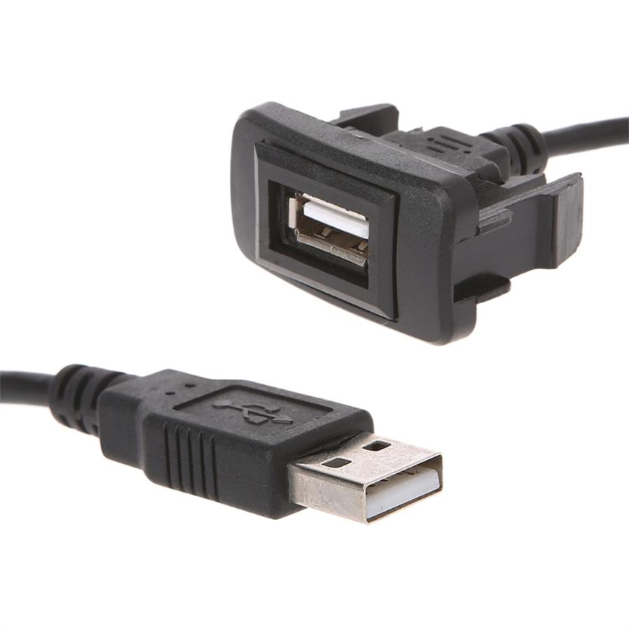 Кабель-адаптер AUX USB-порта 12-24 В Проводной USB-адаптер для Toyota VIGO black AutoMechanics