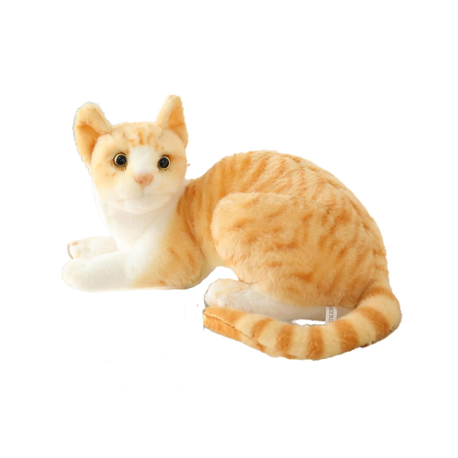 Игрушка-плюш Hyack Cat, Реалистичная, Реалистичная мягкая игрушка-кошка, Фигурка котенка, Милая (Стиль 3) [Код товара] beige hayatospeed
