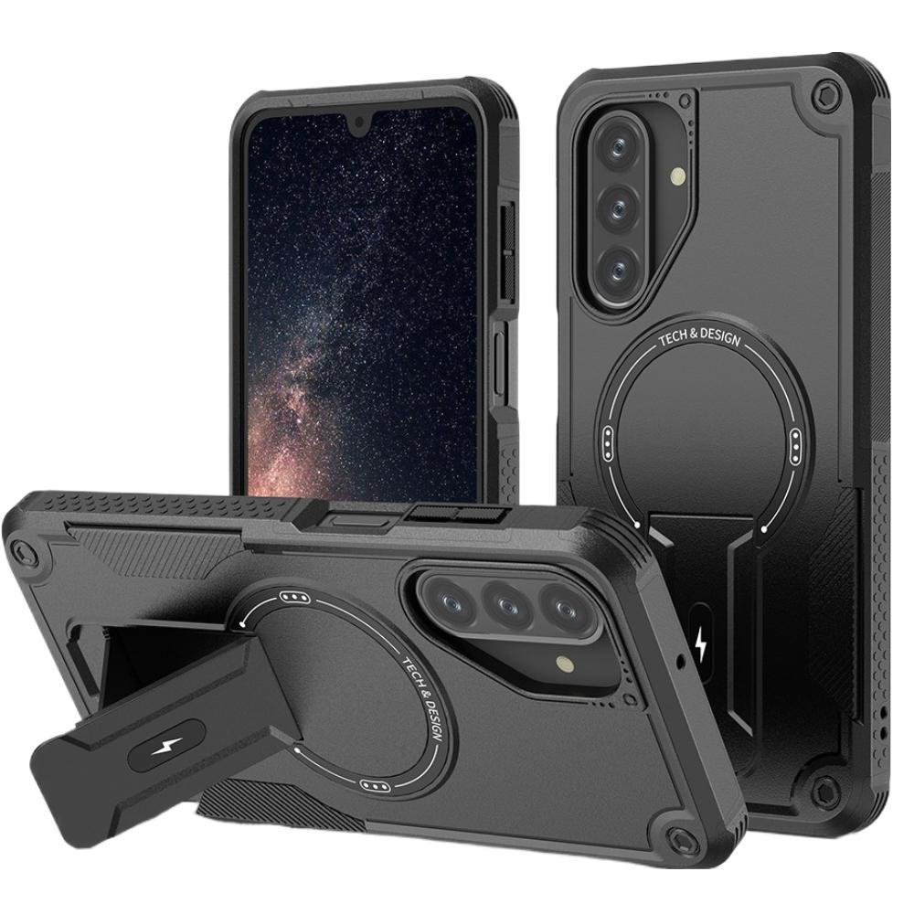 Ударопрочный чехол-накладка 2-в-1 для Samsung Galaxy A17 5G S25 FE A16 A36 A56 A55 A35 A15 A54 A14 S24 Ultra Plus S25 Galaxy S24 чёрный 100h