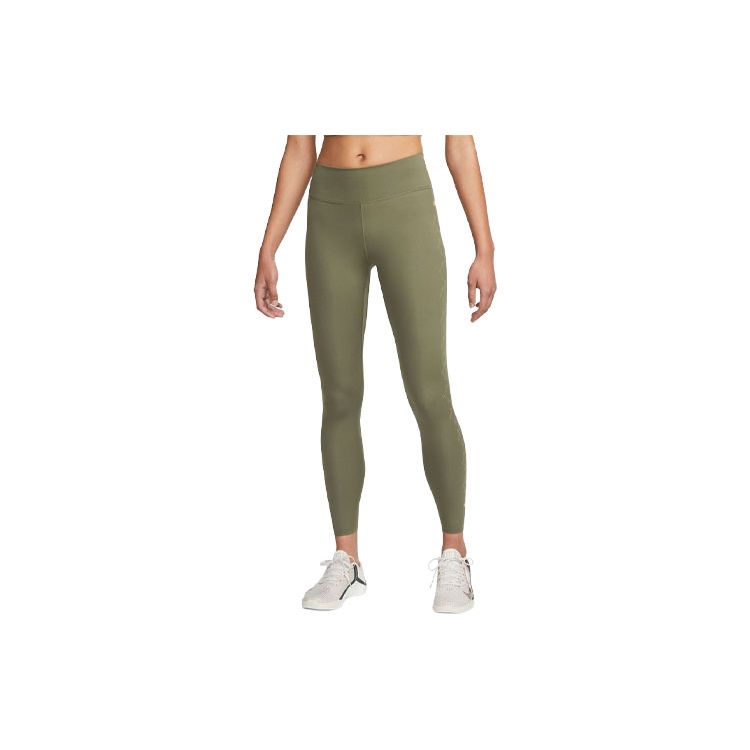 Nike Женские облегающие спортивные брюки с принтом сбоку, зеленые DM7258-222 M gray