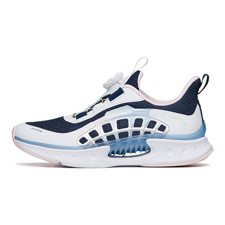 Anta Кроссовки для бега Kids Wind Chaser 4.0 с низким верхом, нескользящие, амортизирующие, износостойкие, дышащие, синие, белые, розовые 322225516-7 35 white