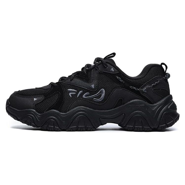 FILA Fluid 4 Кошачья лапка 4 Сетчатая ткань Синтетическая кожа Модные Ретро Спортивные Низкие Lifestyle Кроссовки Женские Черный F12W242101FBK 35.5 black