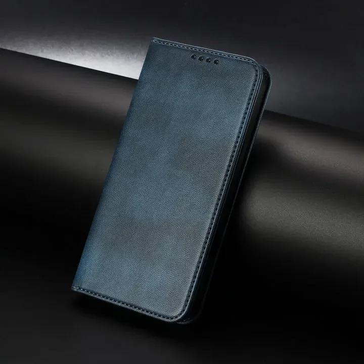 Для Nubia Red Magic 10 Pro Plus RFID Кожаный кошелек Фунда Для Nubia Red Magic 10 Air Чехол RedMagic 10 Pro Магнитная откидная крышка Red Magic 10 Pro темно-синий WHOP-A1