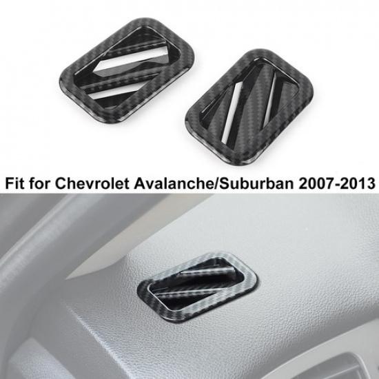 Накладка на центральную консоль из углеродного волокна для Chevy Suburban Tahoe Avalanche 07-13 Dashboard Air Conditioner gray dfvbnmf