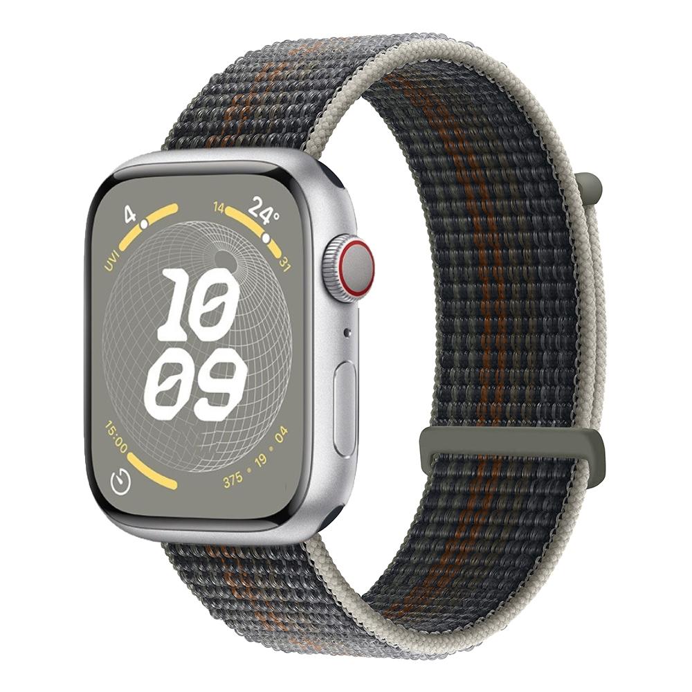 Нейлоновый ремешок для Apple Watch 46 мм 42 мм 45 мм 41 мм 44 мм Ultra 2 49 мм Дышащий сменный браслет для IWatch 9 8 7 6 5 4 3SE For 38mm 40mm 41mm black 3C Accessories Family
