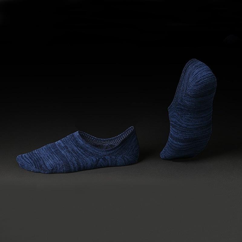 Мужские носки, хлопковые повседневные однотонные носки, Calcetines Hombre, короткие мужские носки-лодочки до щиколотки темно-синий YuTao Happiness 044