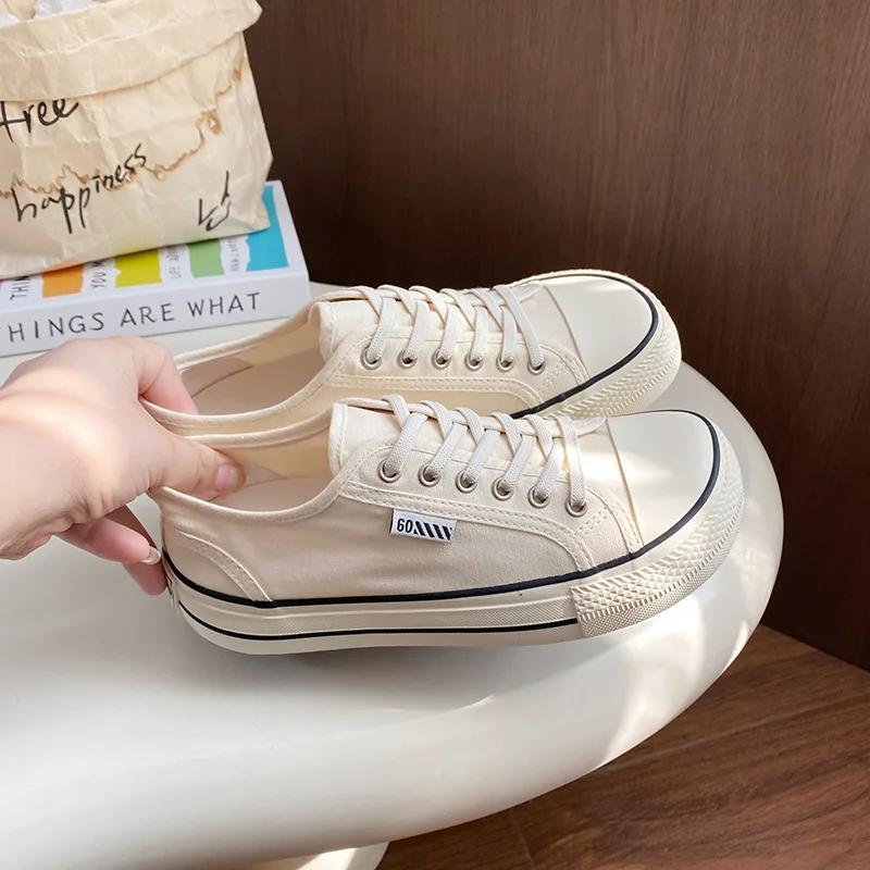 Zapatos De Mujer Tendencia женские кроссовки на платформе женская повседневная парусиновая обувь дышащие кроссовки модная обувь для скейтборда 35 black Household supplies MH