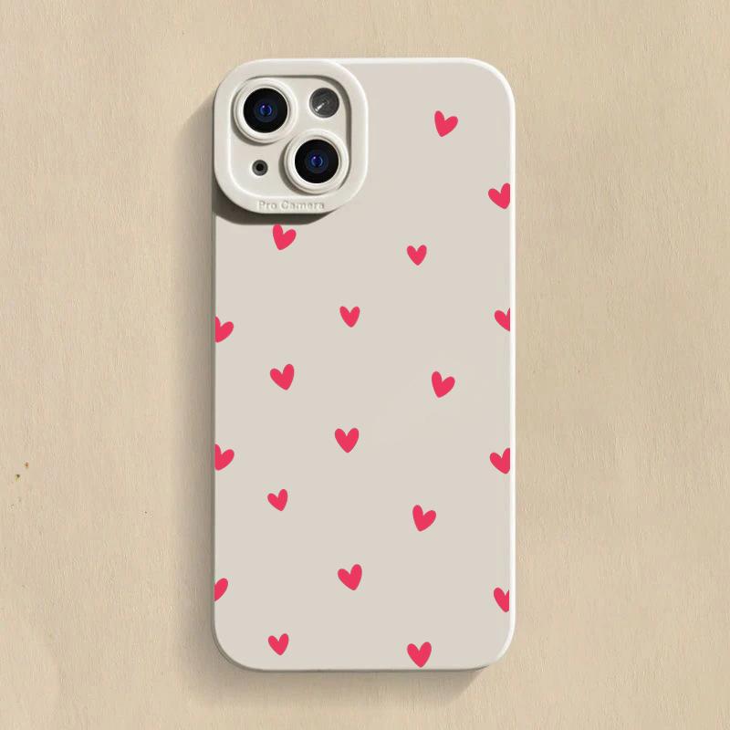 Черный силиконовый чехол для телефона Love Heart для Redmi 13 12C 13C Redmi Note 13 12 11 Pro Plus 4G 5G 12S 11S 11 10S мягкий чехол Redmi 13C white Perfect fit