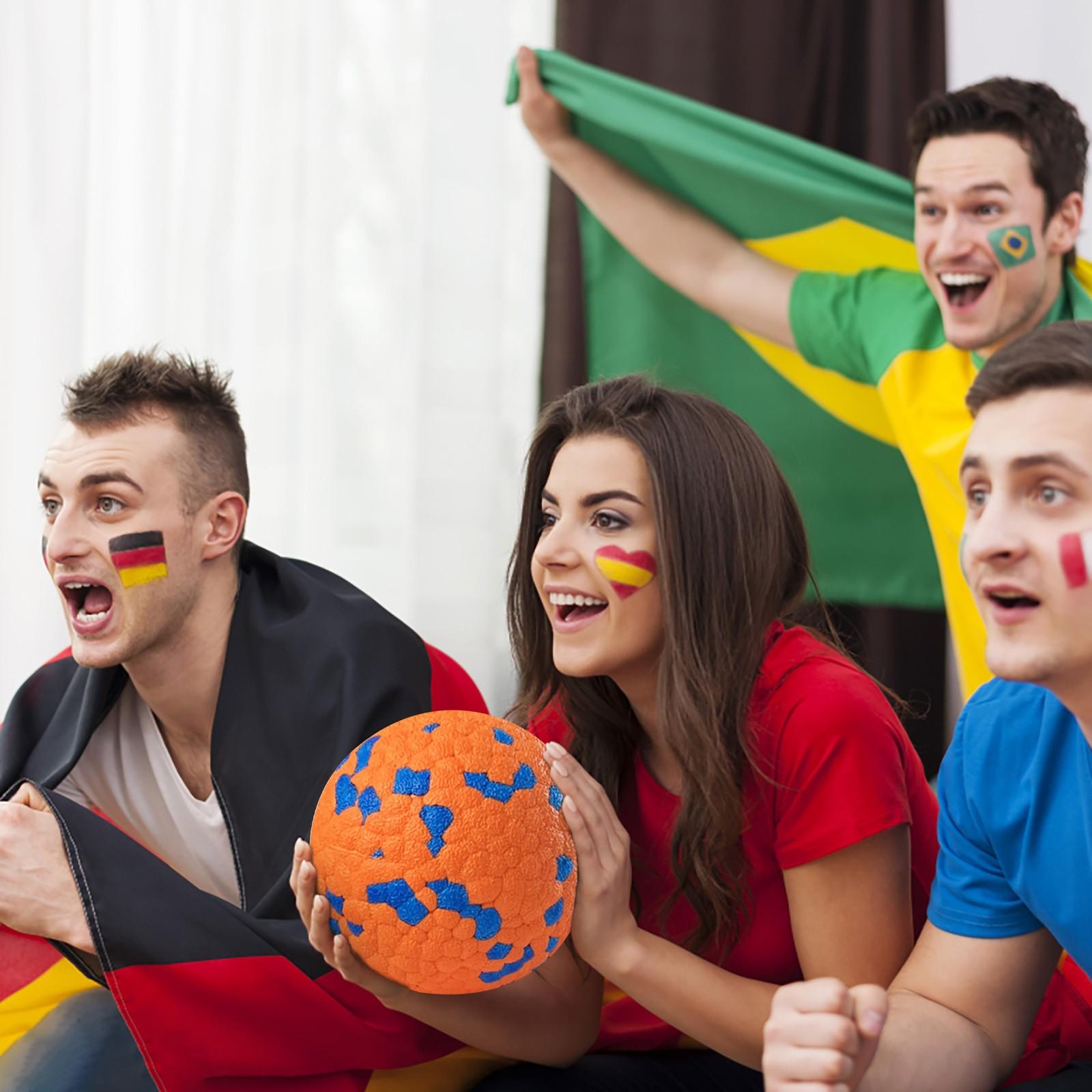 Мяч для игрушек для домашних животных ETPU Pops Ball Мяч для собак Высокоэластичный, не рвется, не ломается, устойчив к укусам, прорезывающийся мяч One Size оранжевый HAPPY 234