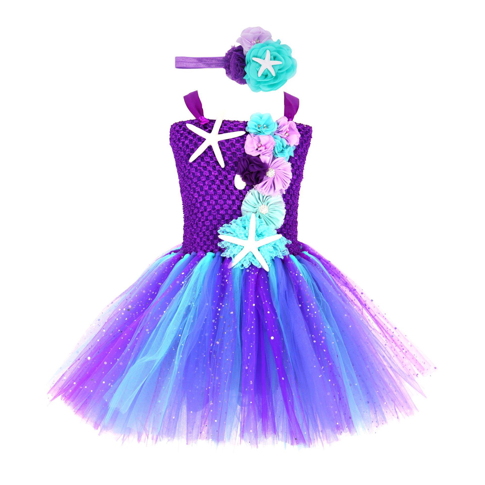 Детский комплект: юбка-пачка и платье Русалочки Ариэль XXXL purple BabyBloom Shop