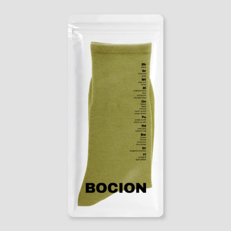 BOCION Однотонные длинные носки Маття Matcha white Mayfashion