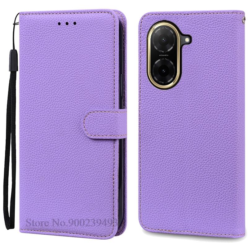 Для чехла Poco C71 Роскошный кожаный чехол-книжка с кошельком для Xiaomi Poco C71 Чехол-книжка для телефона Coque Fundas Etui For Poco C71 светло-фиолетовый 100h
