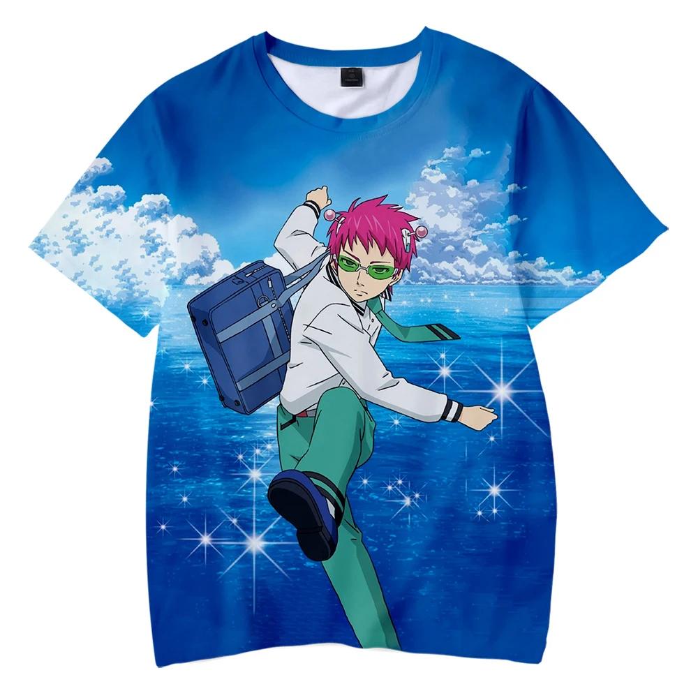 Summer Kawaii Anime Graphic Kids Tees Top Streetwear Round Neck T-shirt Outdoor Casual Boy Tees Top Girl Clothing 100 blue yangxing2