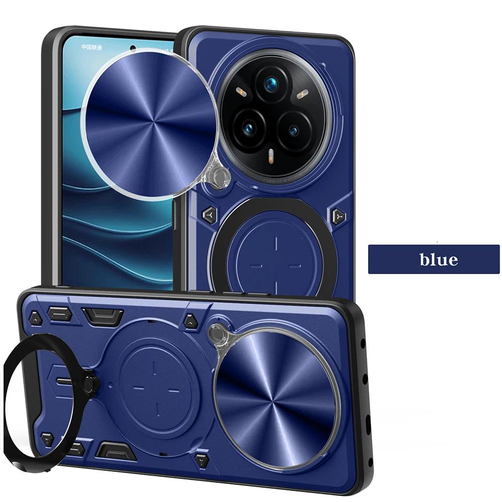 Чехол-слайдер с защитой камеры для Realme 14 Pro Plus, бронированный чехол-подставка с магнитом, защитная крышка для Realme 14 Pro 5G, противоударная крышка для телефона Realme 14 Pro синий X-100H