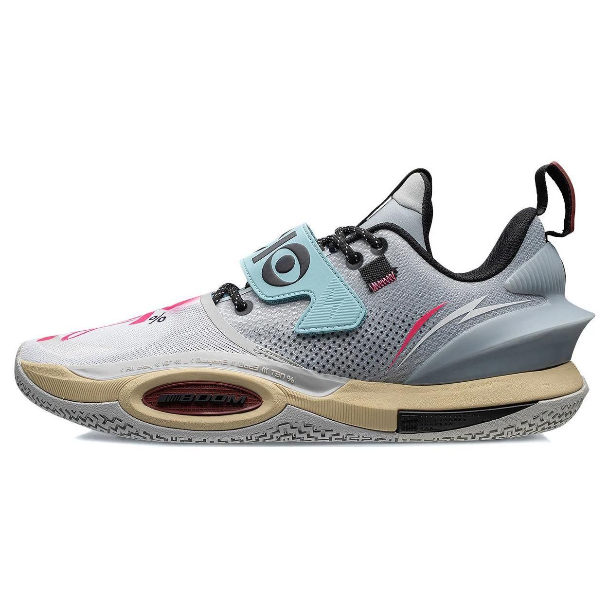 Li Ning All City 10 V2 Wade Dreamer Series удобные универсальные нескользящие износостойкие баскетбольные кроссовки с низким верхом мужские кроссовки ABAS059-12 44⅓ gray Li-Ning