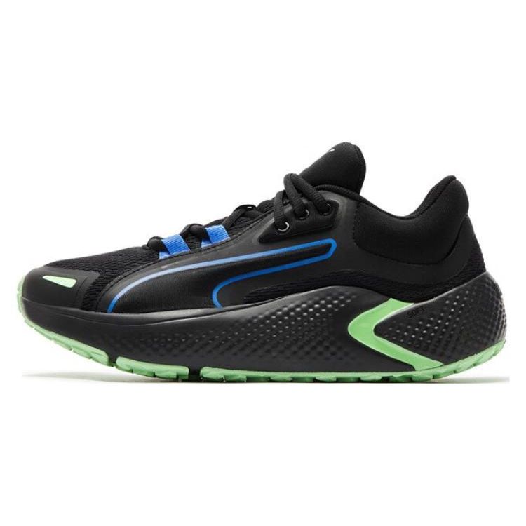 Puma Softride Pro Coast Удобная ткань Кожа Нескользящая Прочная Низкие Повседневные Беговые Кроссовки Унисекс Кроссовки Черный Синий Зеленый 377059-07 42.5 black