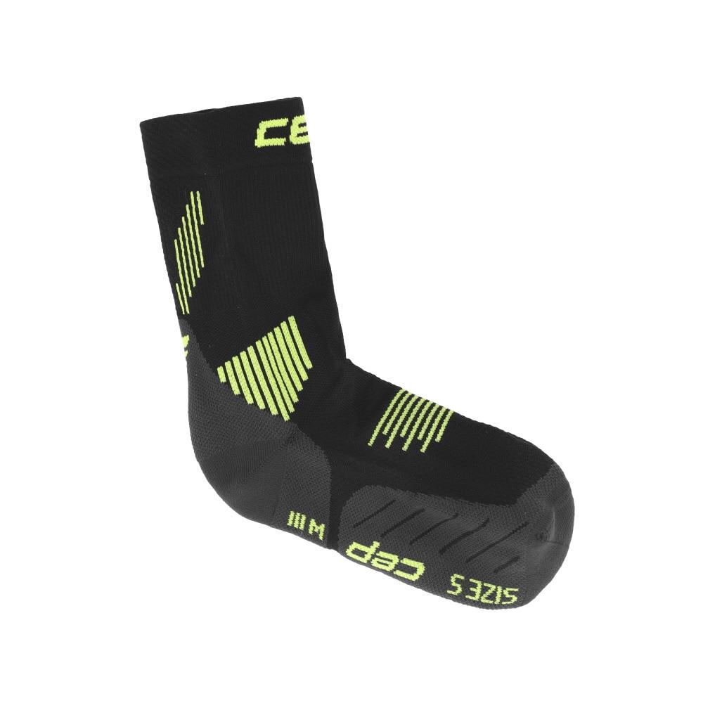 Носки Cep Core Run Средняя высота Черный Лайм 5.0 WP9CLR (S) black TrendMecca Watches