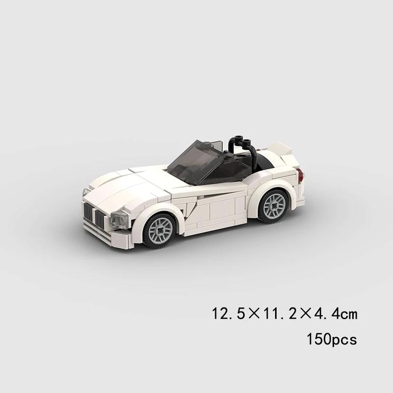 Городской MOC Скорость Ралли Спорт Гоночный Автомобиль Полицейские Машины Классическая Модель Строительные Блоки Супер Гонка Кирпич Технический Рождественский Подарок gray Interesting toys and dolls