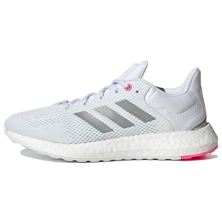 adidas PureBoost 21 White Silver Mint Женские кроссовки Обувь-Белый Серебристый-Металлик Прозрачный-Мятный GY5097 36⅔ white