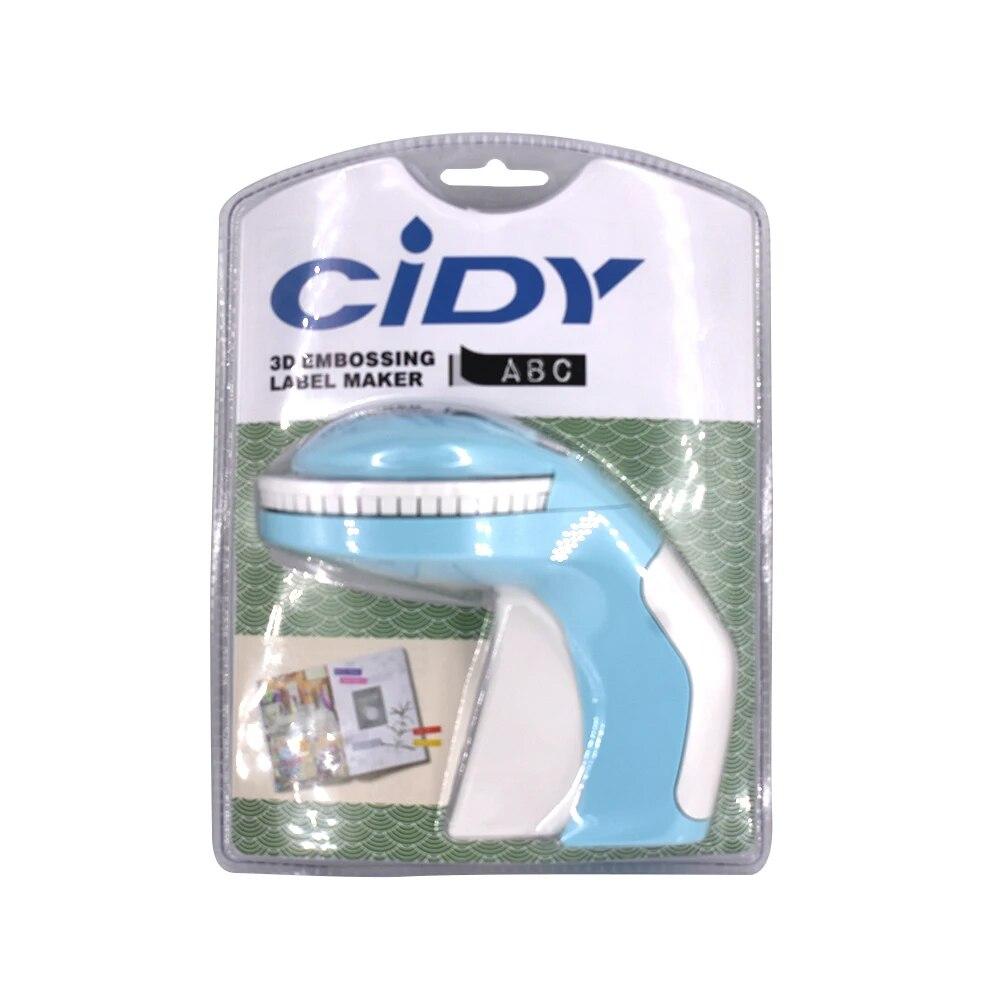 Cidy 12965 пишущая машинка для тиснения этикеток с 5 шт. 9 мм ленточной лентой + ручной принтер для этикеток «сделай сам» для пластиковых этикеток из ПВХ printer and 1 tape gray Conwe