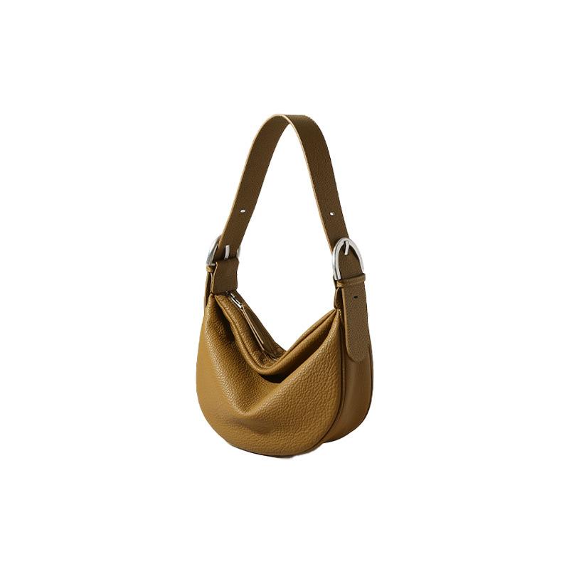 Женская сумка на одно плечо из натуральной кожи, сумка Urban Simple Underarm Bag, однотонная сумка Niche Crossbody, женская кожаная сумка no specification brown JMG Bags