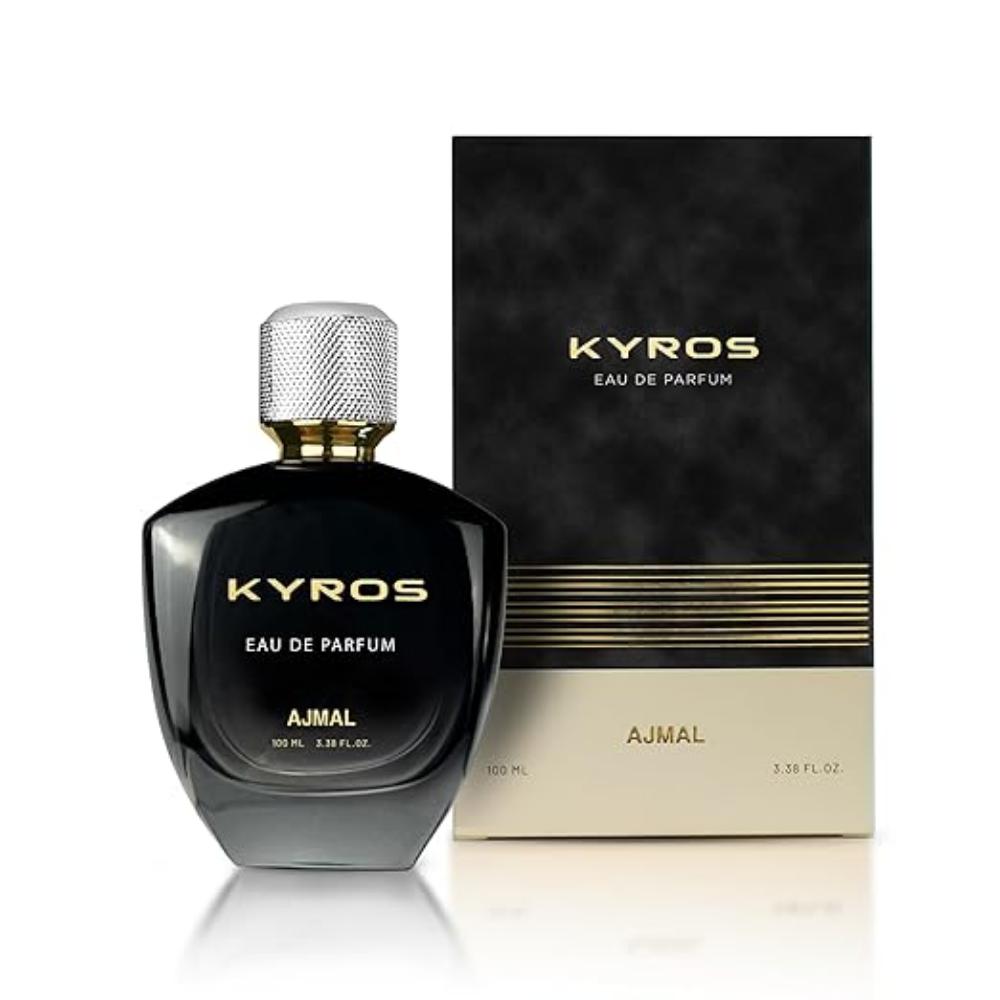 Духи Ajmal Kyros | 100 мл | Стойкий восточный древесный аромат со специями, амброй и мускусными нотами | | На каждый день, для офиса, духи для мужчин и женщин 100 ml black wild-era