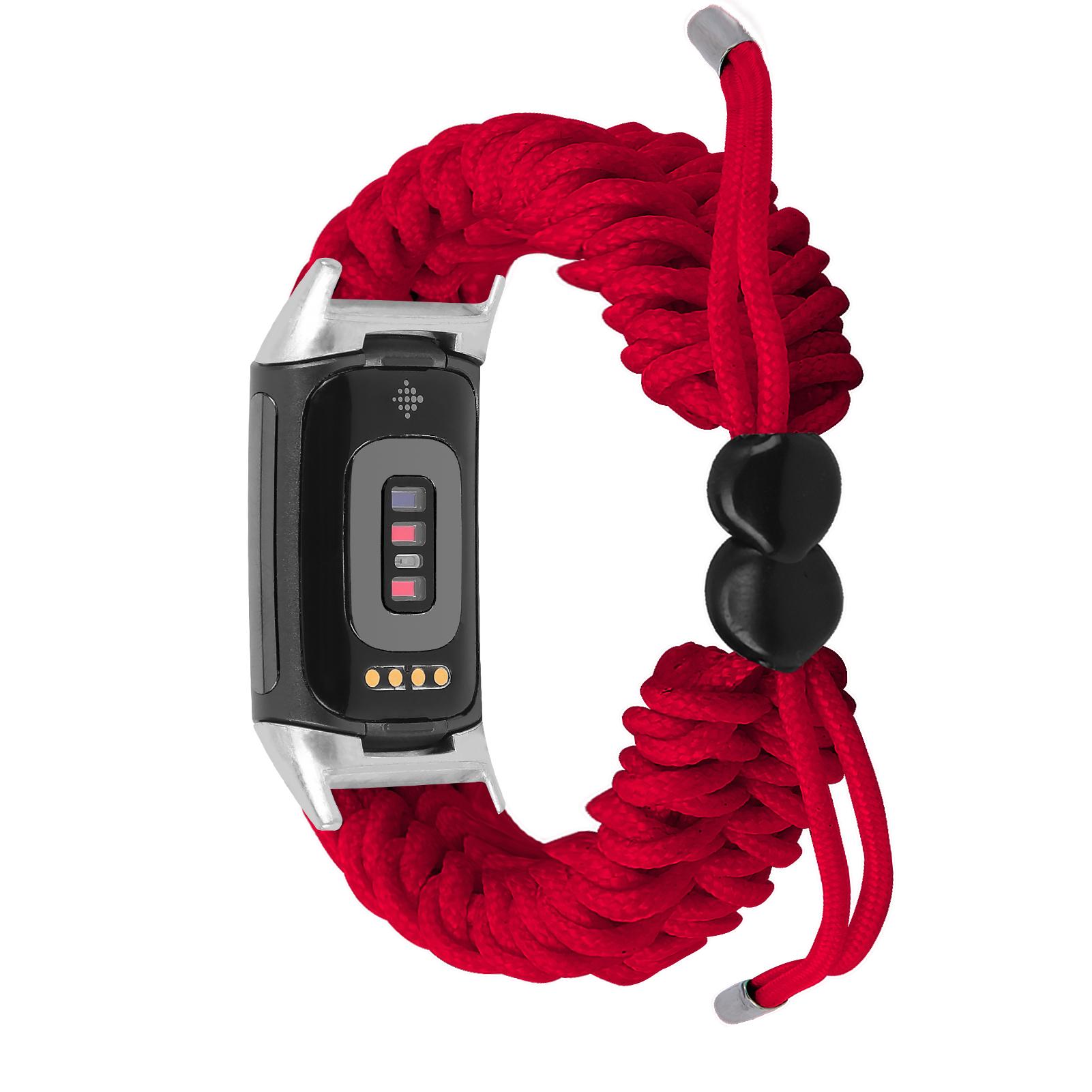 Классический тканевый плетеный ремешок для браслета Fitbit Charge 5, регулируемый ремешок для часов для умных часов Fitbit Charge 6 For fitbit charge 5 black Sweetown