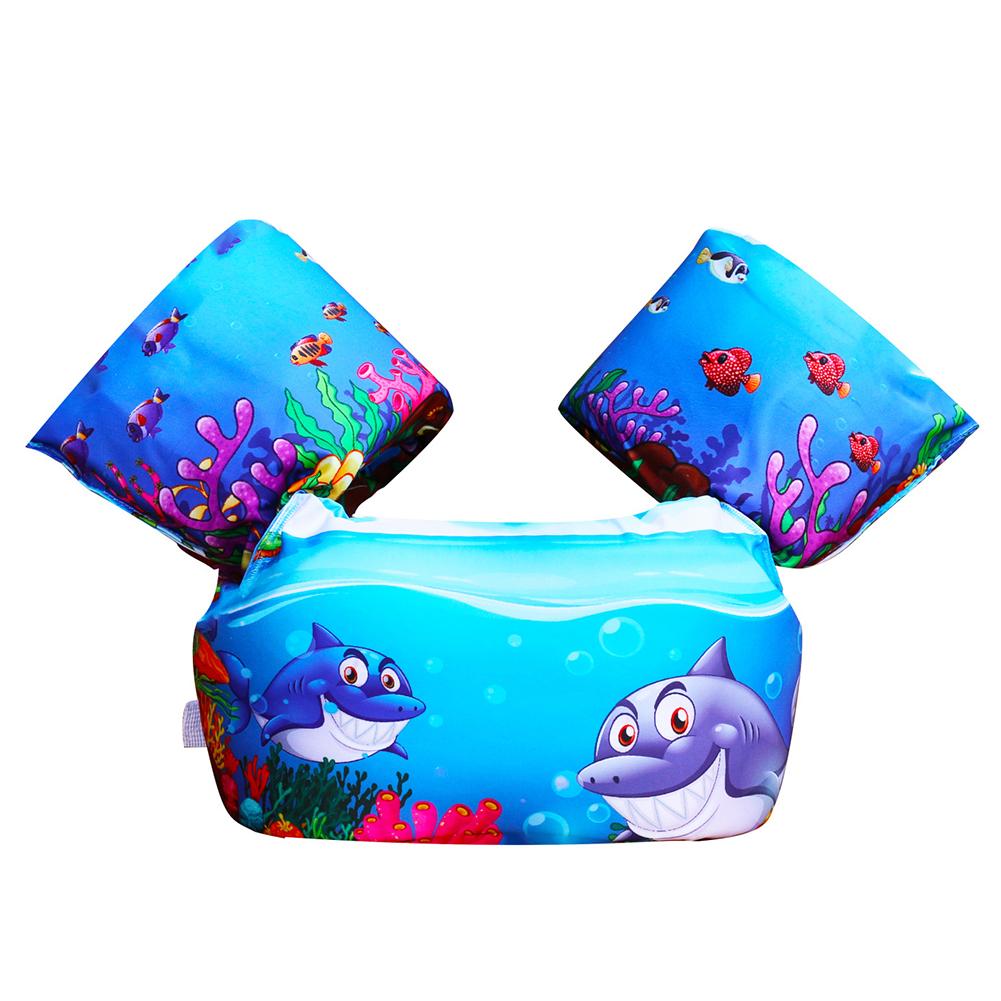 Kids Swimming Floats Ring Cartoon Arm Sleeve Adorable Swim Floating Armband for Kids Children for Baby Toddler blue sdcvd