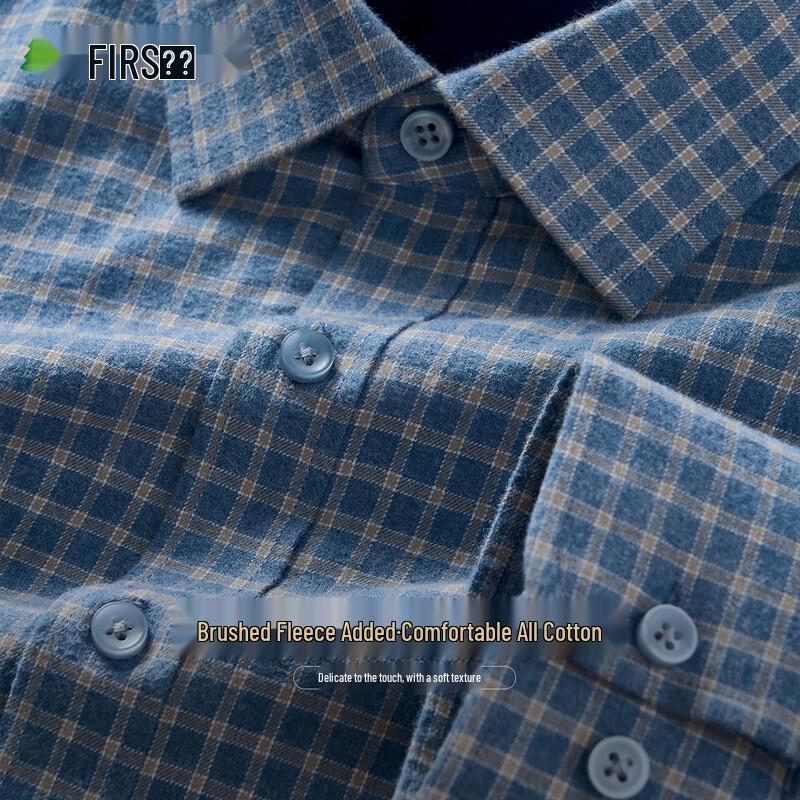 Мужская теплая рубашка с длинным рукавом Shanshan из байки с плюшевой подкладкой XXL gray JDST SELECTION