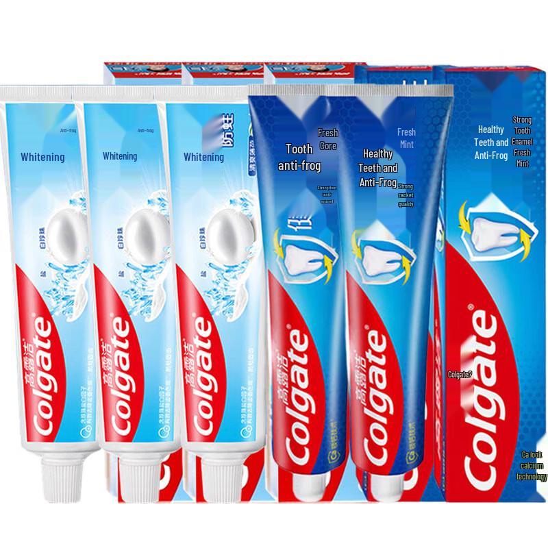 Colgate Отбеливающая зубная паста Свежая мята Семейная упаковка 700 г blue