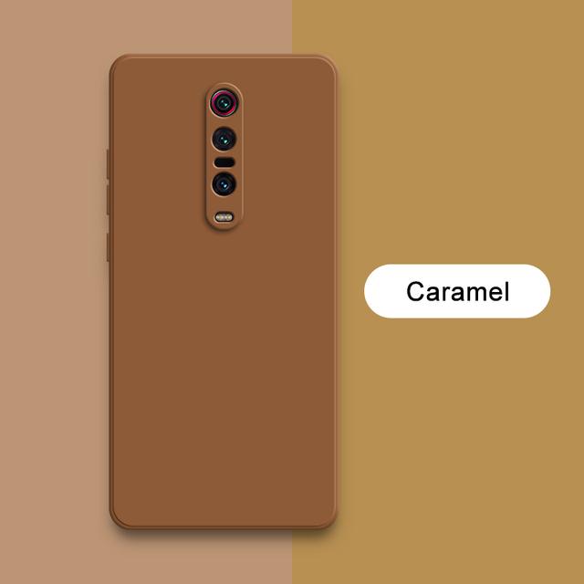 Оригинальный квадратный жидкий силиконовый чехол для Xiaomi Mi 9T Redmi K20 Pro, защитный мягкий милый чехол для объектива камеры Mi9T 9TPro Redmi K20 Pro brown Bai Fen Bai-Digital 3C