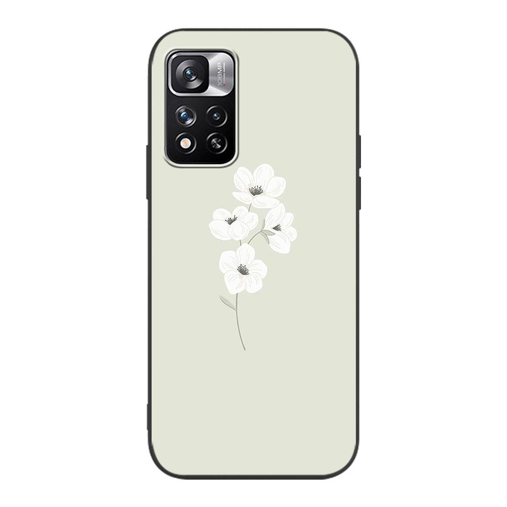 Чехол с фиолетовым фоновым узором для Xiaomi Redmi Note 11 10 8T 10C 9A 7A 11E Pro 9C 11T 5G 7 8 9S 10S черный силиконовый чехол для телефона Redmi Note 9 4G black mart138