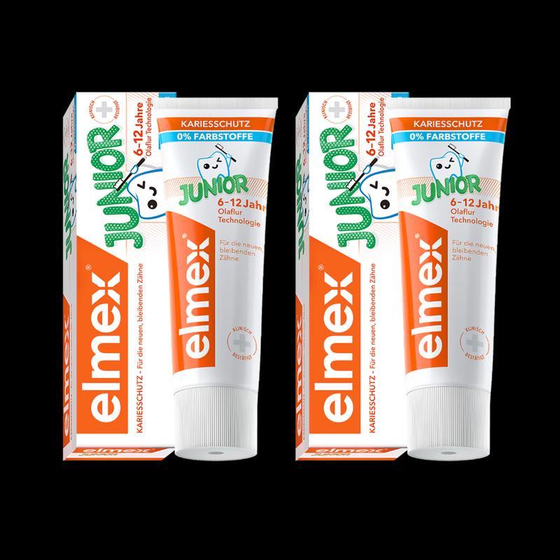 Elmex Фторидная детская зубная паста для 6-12 лет (2x50г) orange