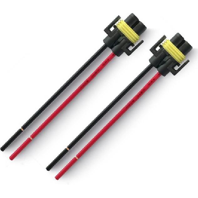 Pigtail Socket Female Nylon Adapter Wiring Harness Connector for Headlights/F gray 91530103MAC1YLCC71