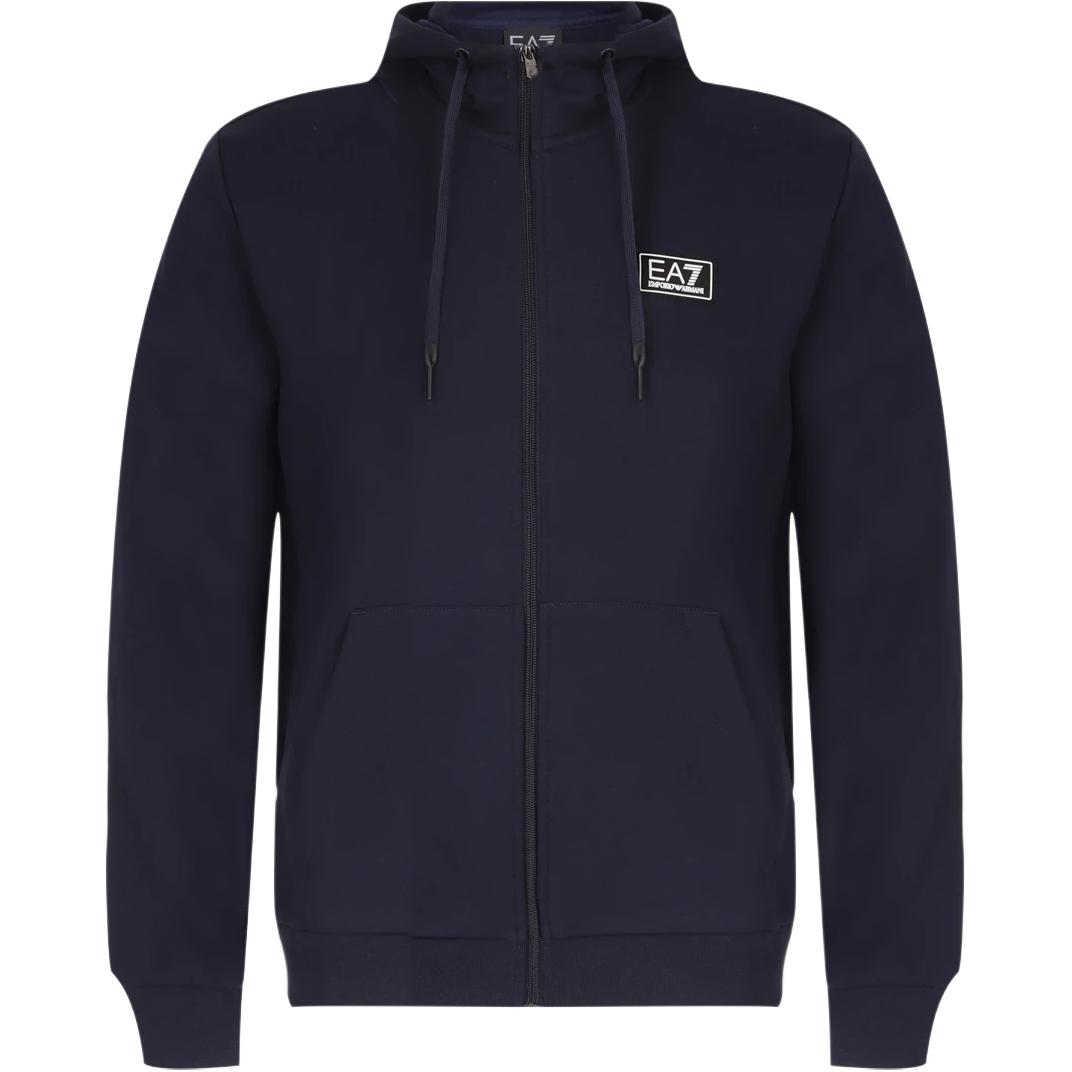 Emporio Armani EA7 Мужская куртка с капюшоном и молнией с длинным рукавом куртки 6RPM81-PJ07Z-1554 S black