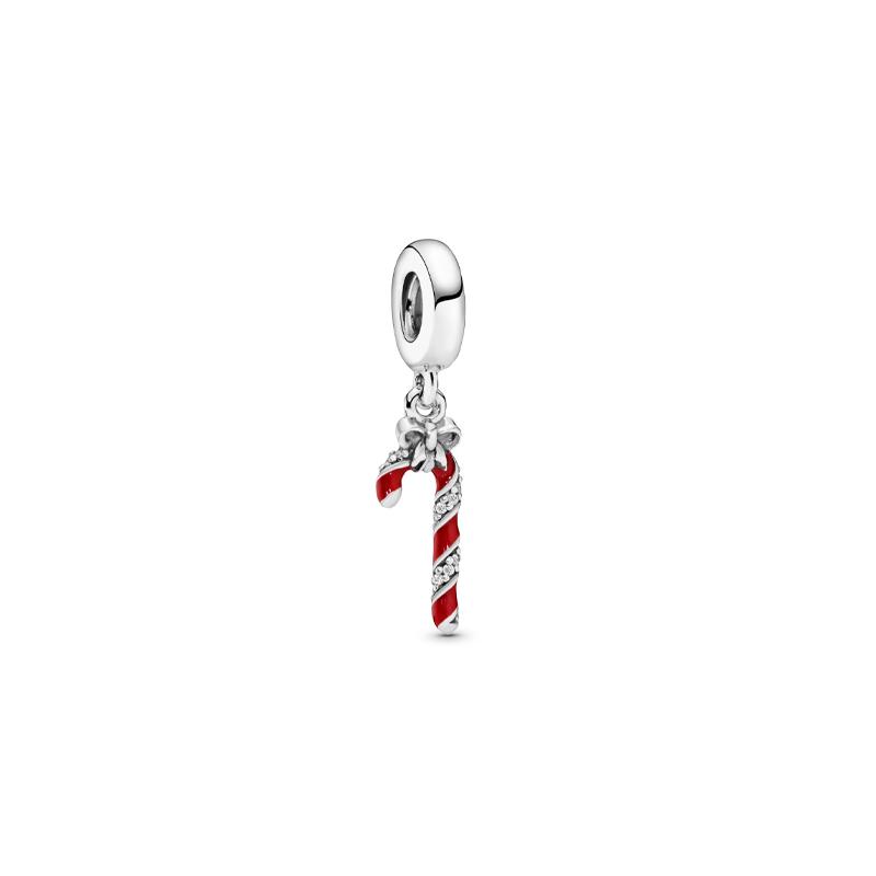 Pandora Candy Cane Charm 796382EN39 серебряный