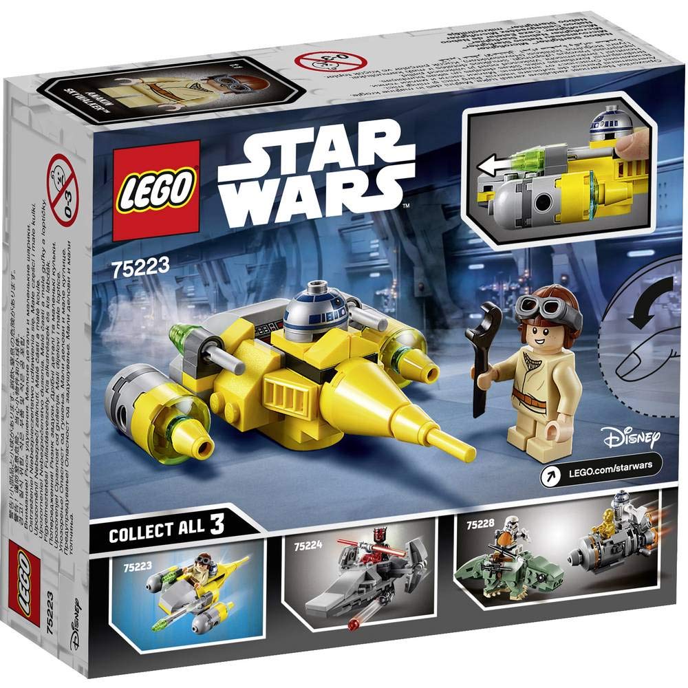 LEGO Star Wars Набу Звёздный истребитель Микрофайтеры 75223 Конструктор для мальчиков yellow Sliema Japan Products