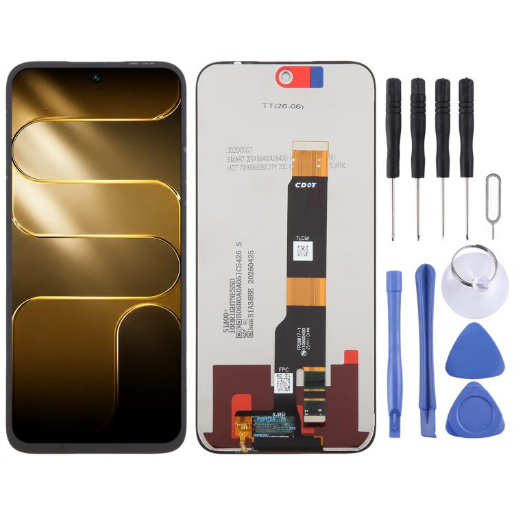 For Tecno Pop X 5G OEM LCD Screen with Digitizer Full Assembly SUNSKY